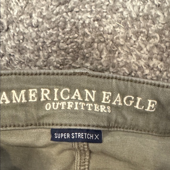 American Eagle Outfitters Olive Super Stretch Pants - Picture 2 of 5